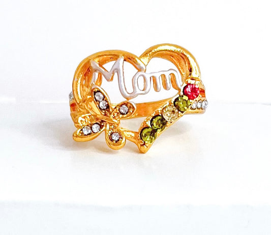 Fashion Heart Ring Love Mom