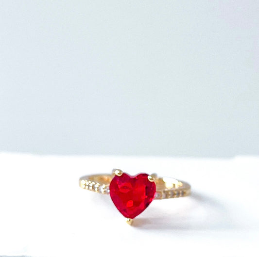Royalty Ring Red Heart